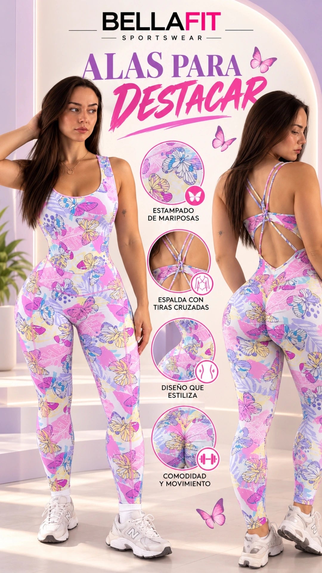 Enterizo butterfly