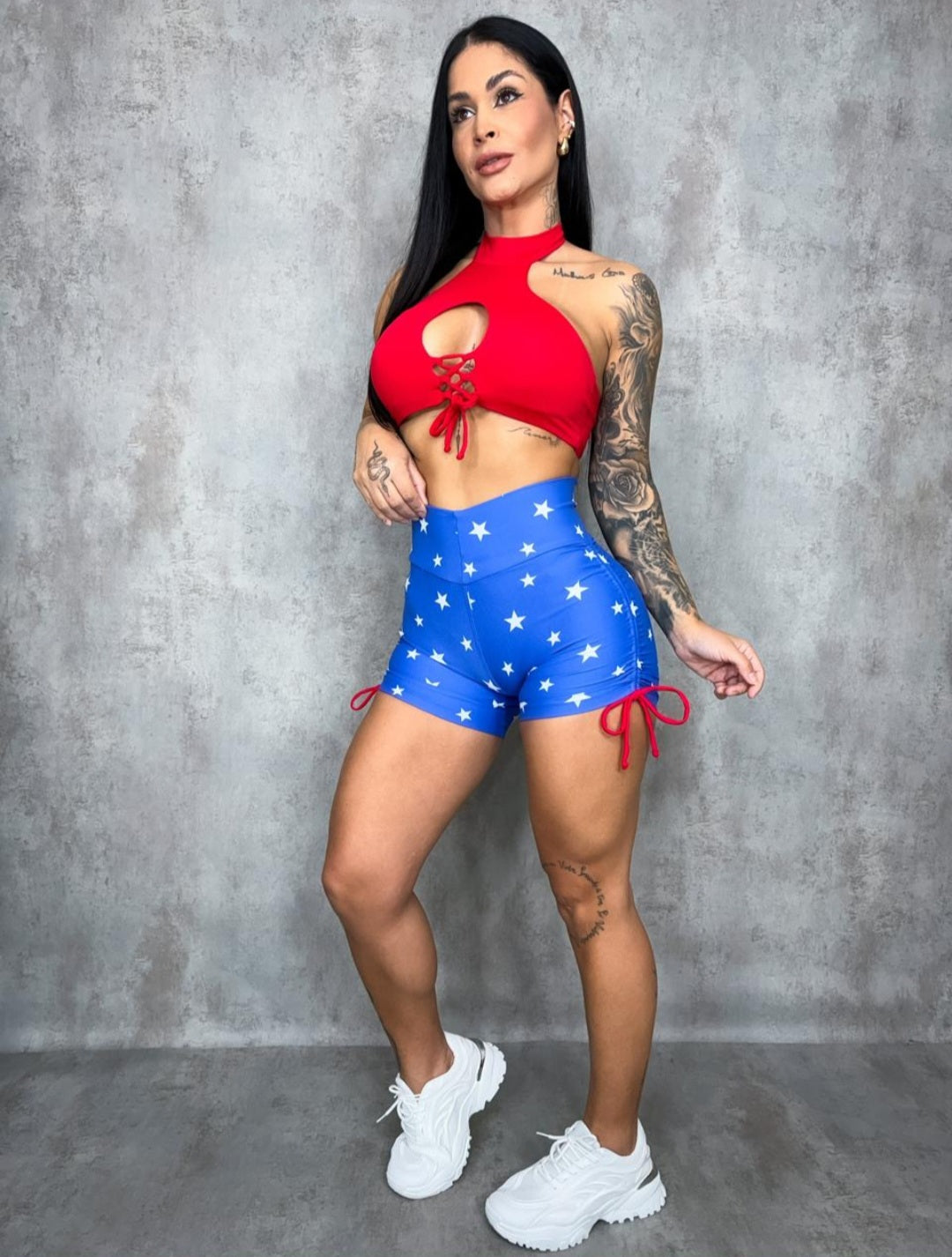 Set short mujer maravilla