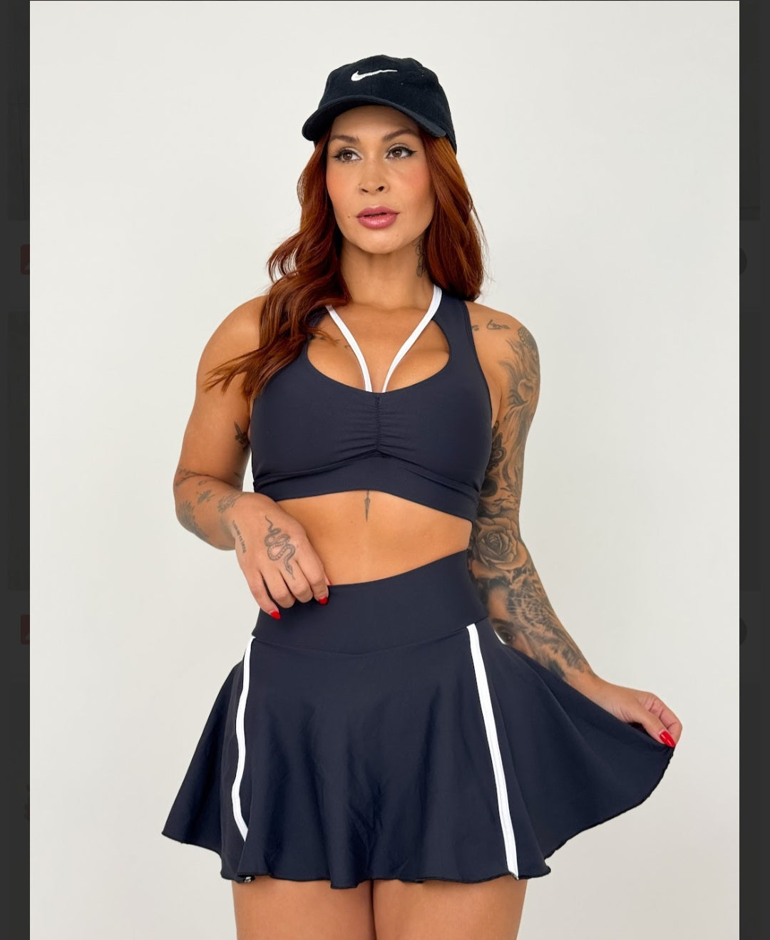 Set short-falda