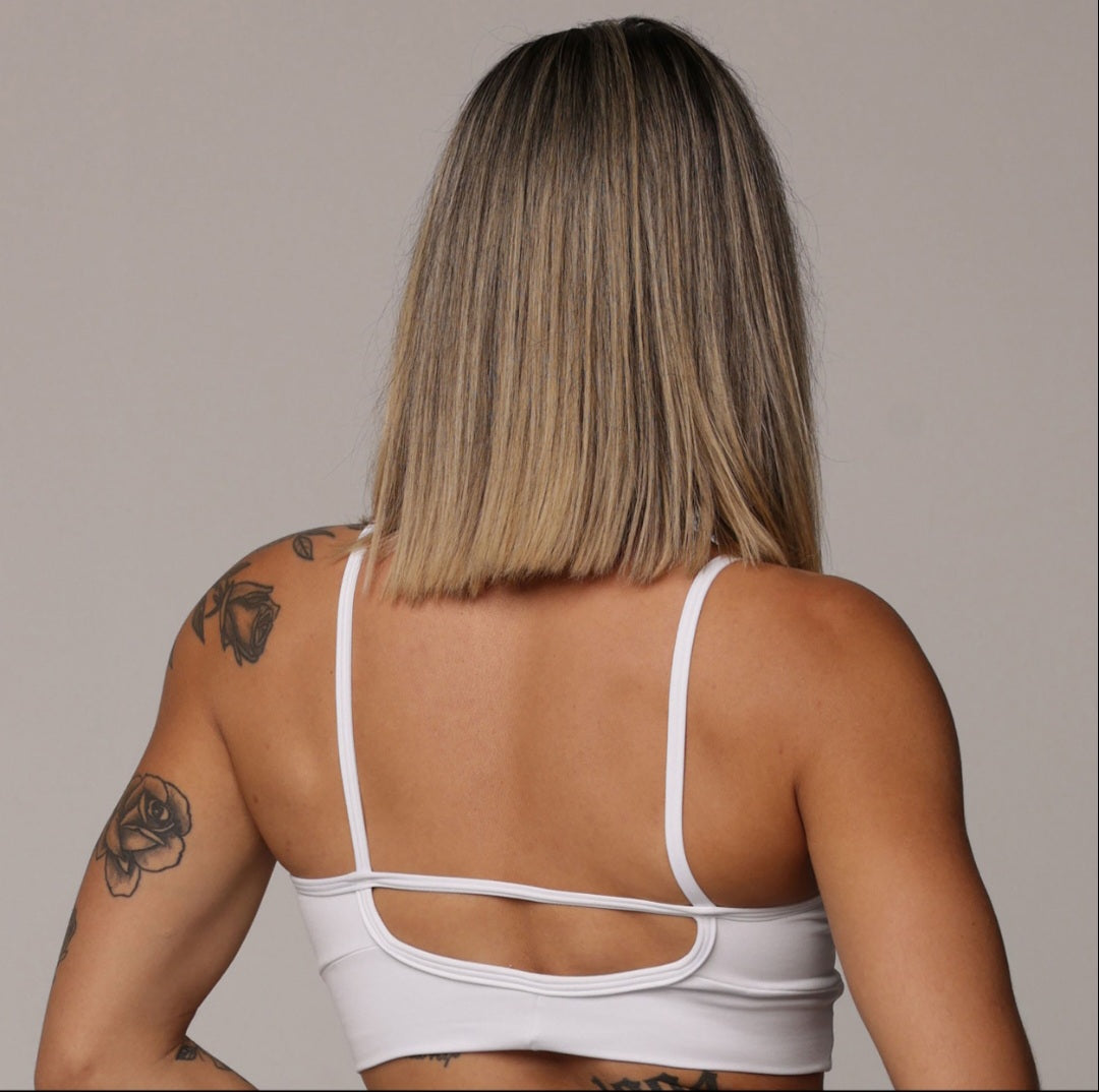 TOP TIRAS BLANCO