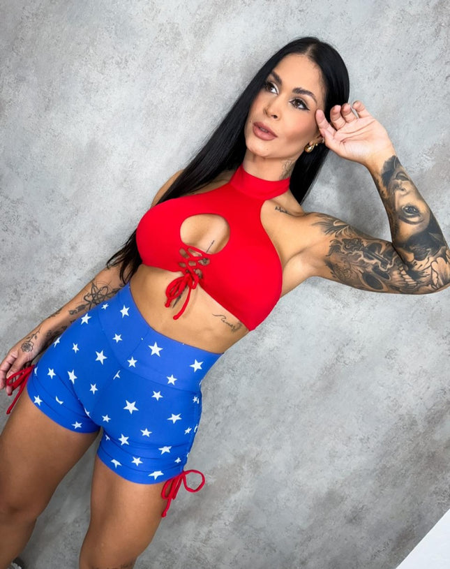 Set short mujer maravilla